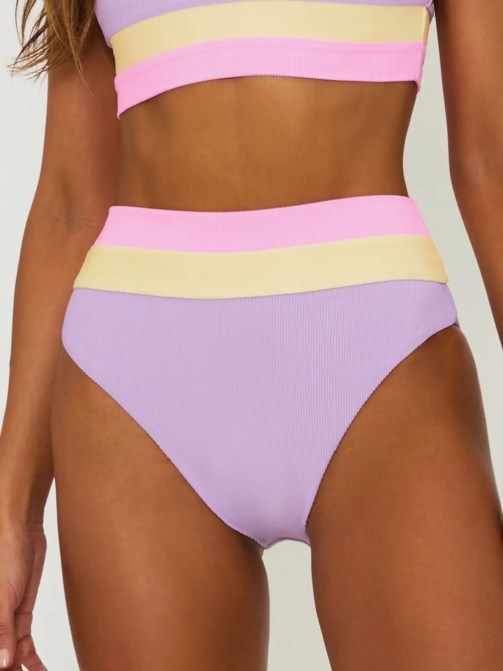 Beach Riot Heidi Colorblock Bikini Bottoms in Sublime SZ XL NWT
